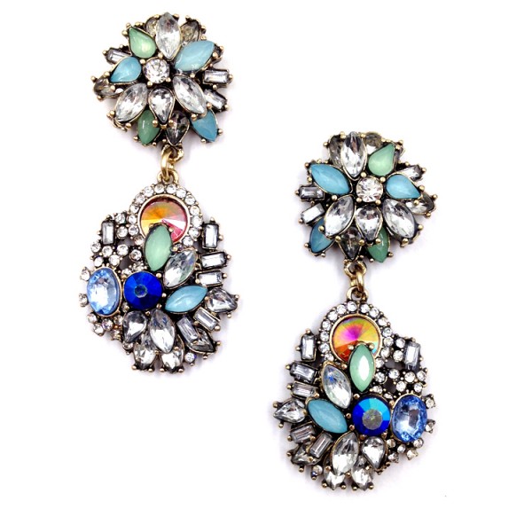 Zenia Holo Crystal Statement Earrings